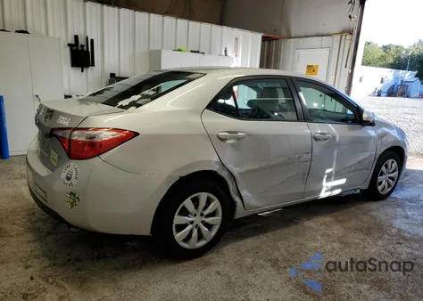 2016 Toyota Corolla L z USA, uszkodzony, nr VIN 2T1BURHE4GC620643